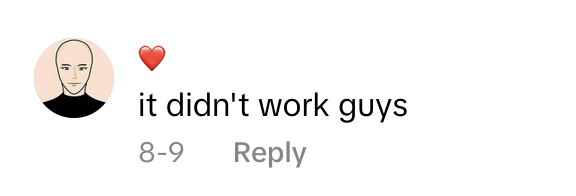TikTok comment